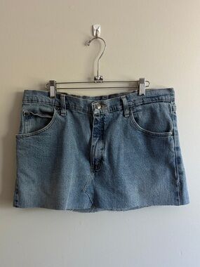 Wrangler light blue denim mini skirt